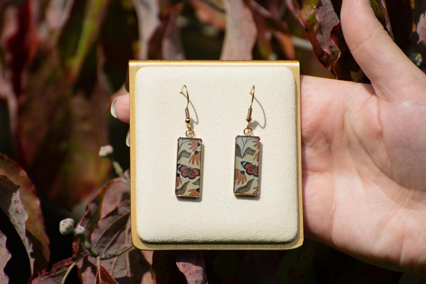 Gold Rectangular Dangles