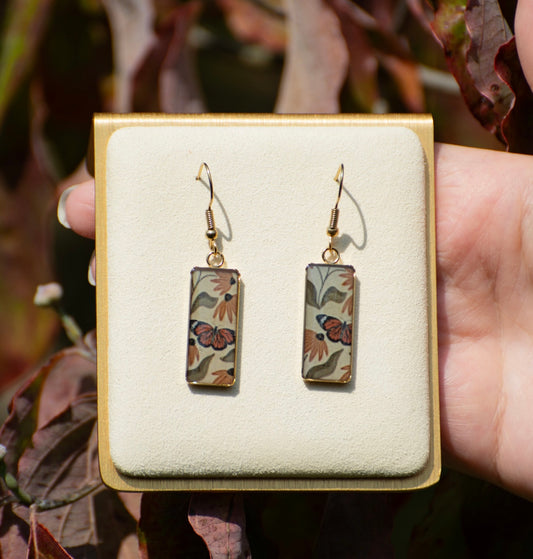 Gold Rectangular Dangles