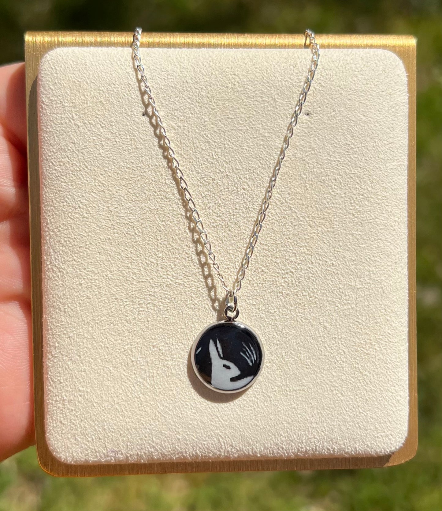 Midnight Hare Necklace