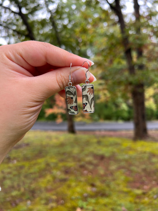 Silver Rectangular Dangles (1/2)