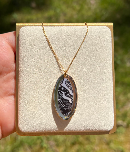 Flying Hound Necklace