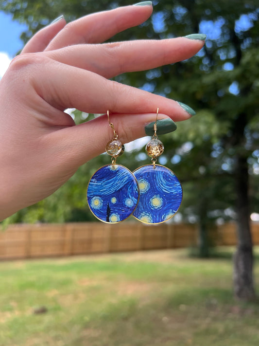 Starry Night - Artisan Line Earrings