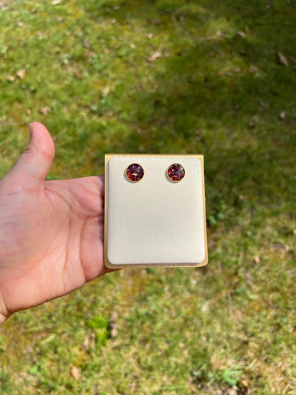 Garnet Studs