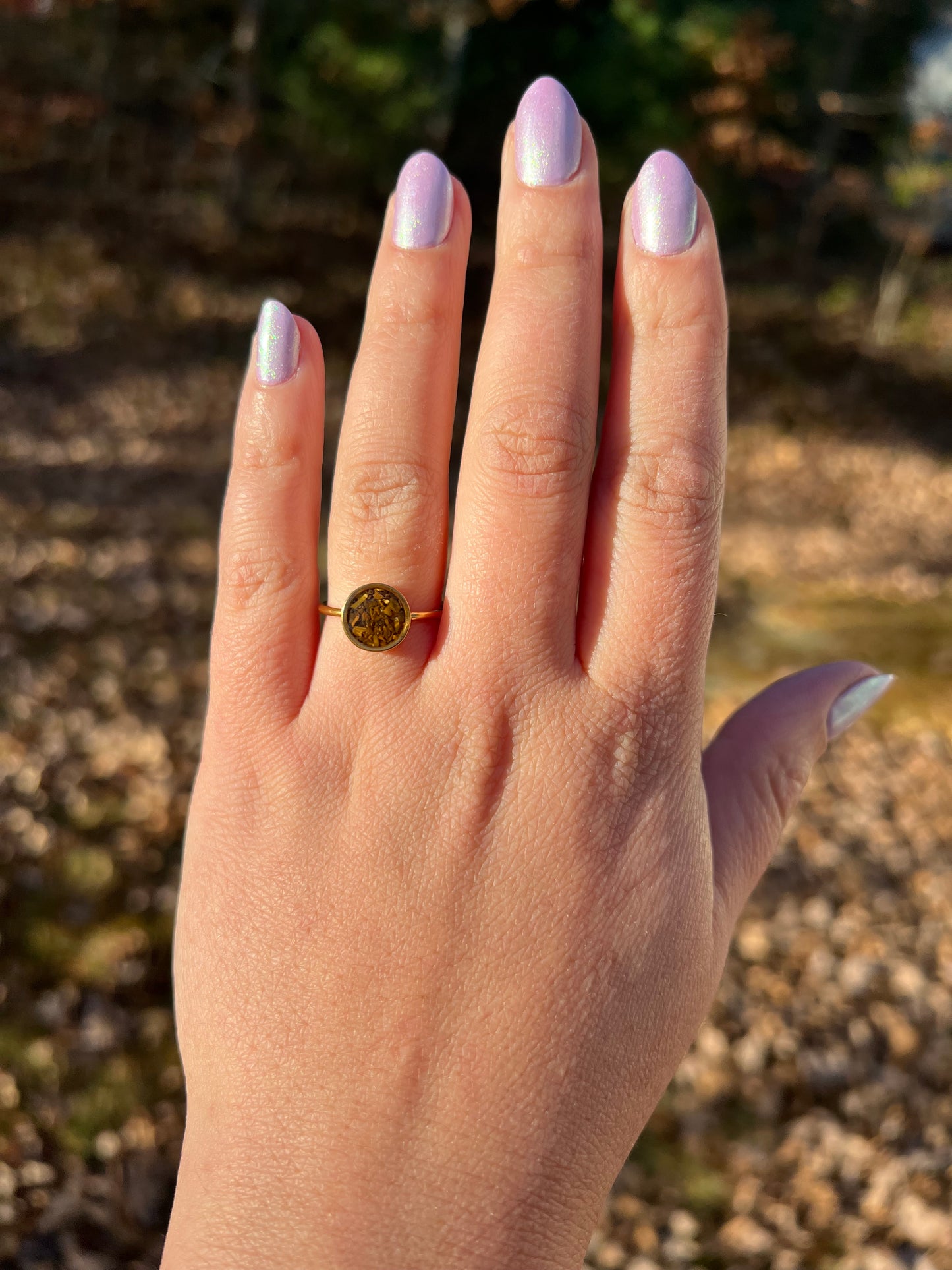 Gold Tiger Eye Ring