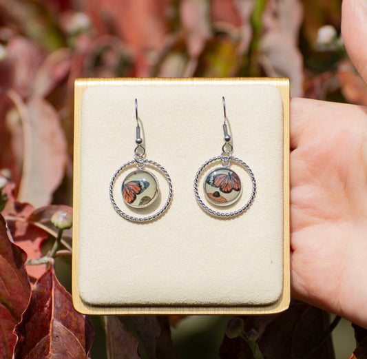 Monarch Butterfly Circle Dangles