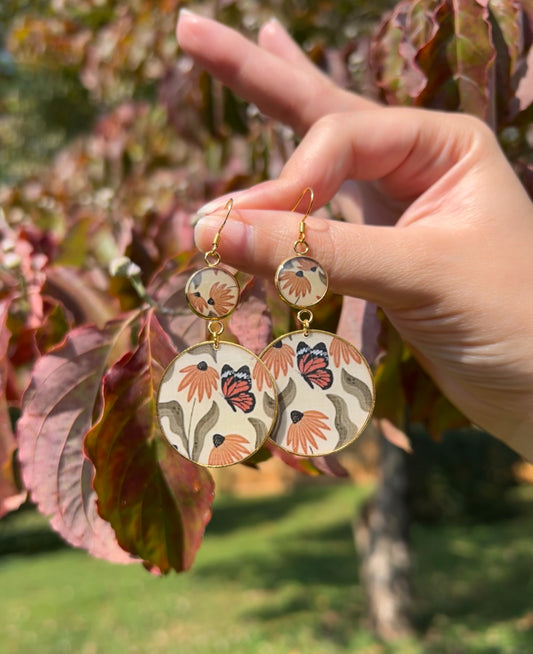 Golden Petal Earrings