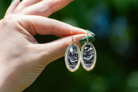 Quail’s Reflection Dangles