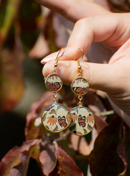 Golden Monarch Earrings