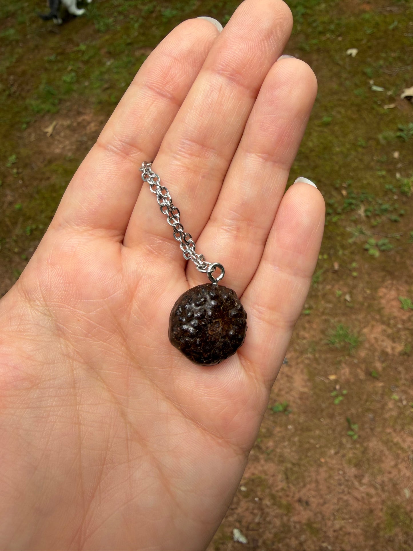 Pansy Acorn Necklace