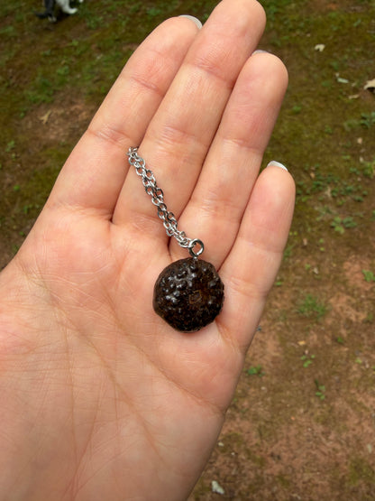 Pansy Acorn Necklace