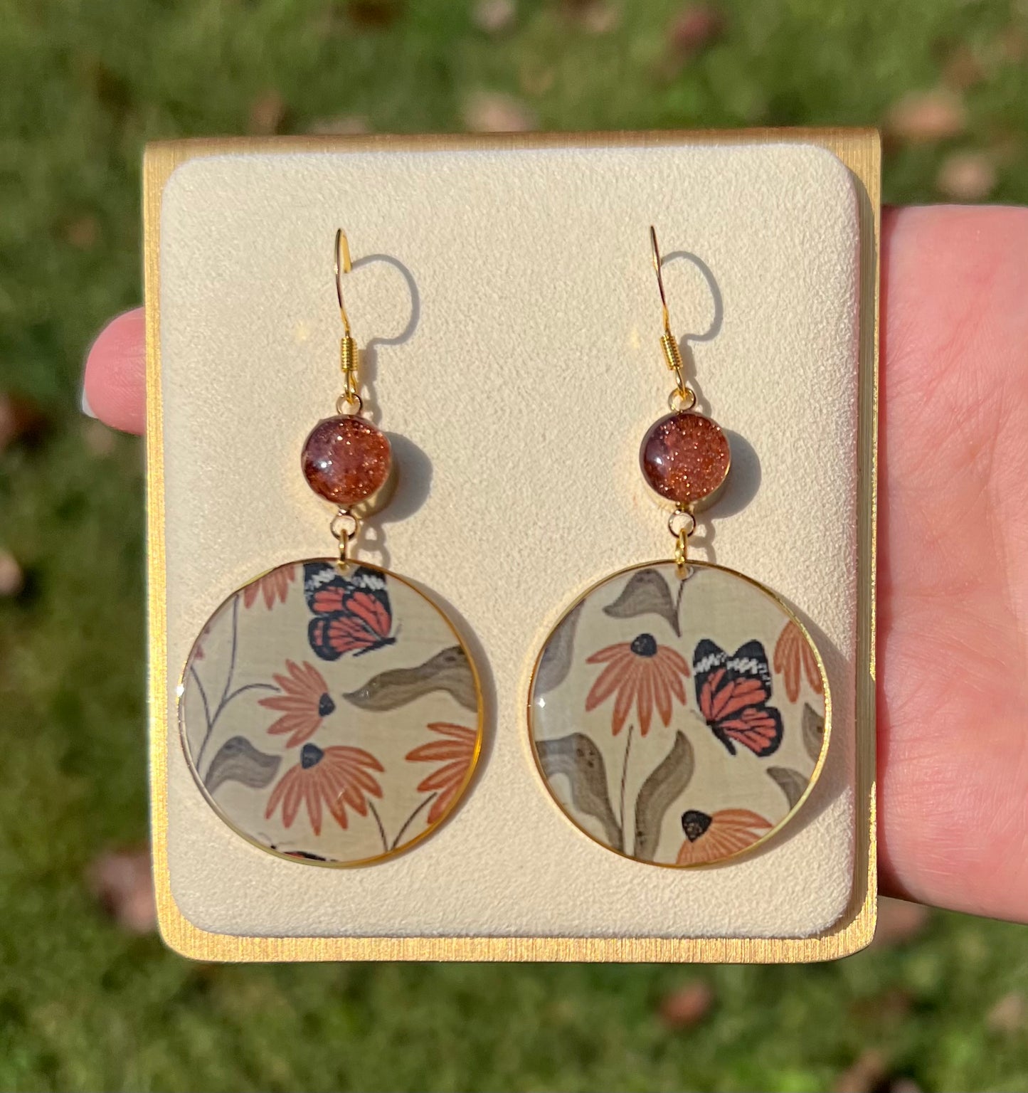 Sunstone Monarch Dangles 1/2