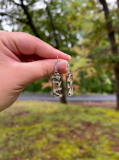 Silver Rectangular Dangles (1/2)